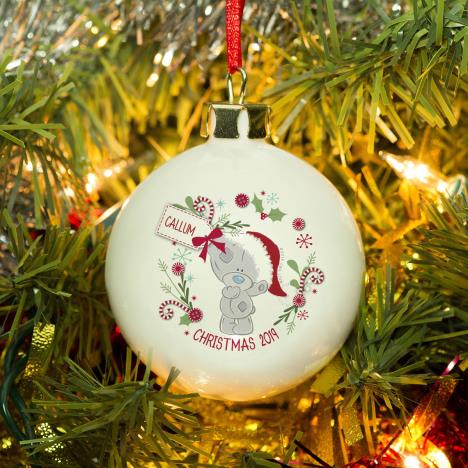 Personalised Me to You Christmas Wreath Bauble Extra Image 1